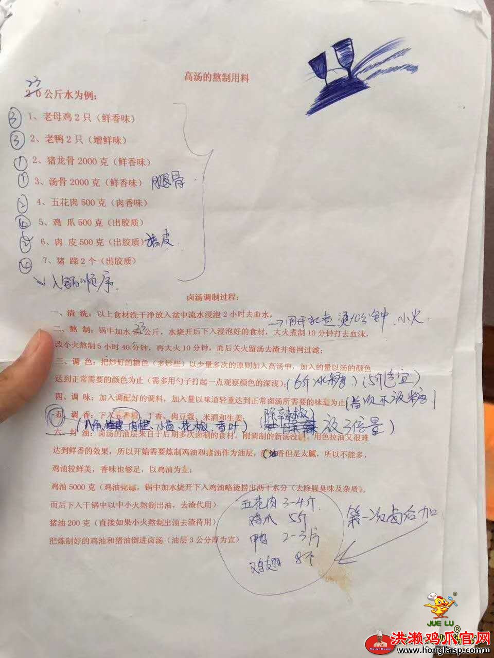 假洪濑鸡爪品牌配方